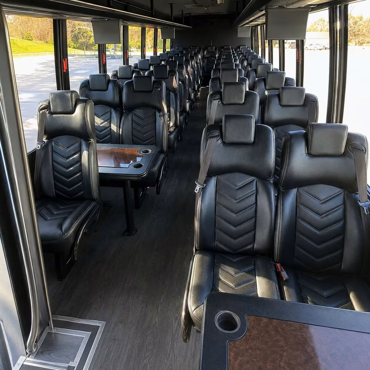 28 passenger minibus interior