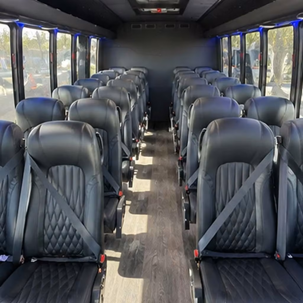 30 passenger minibus inside