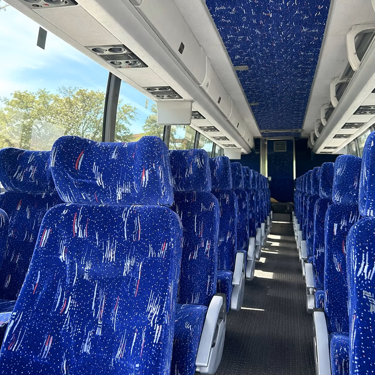 new haven charter bus interior