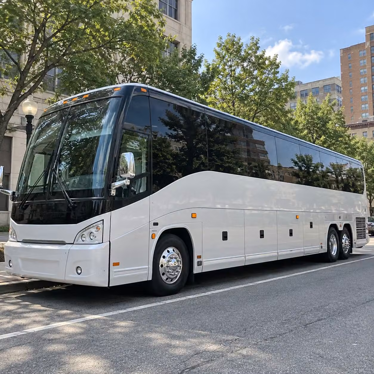 sports team fan charter bus rentals in new haven